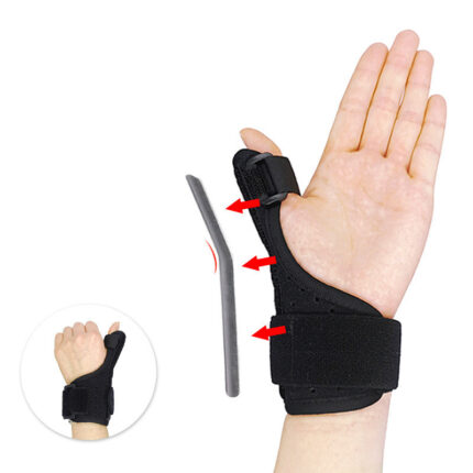 Orthèse pour le pouce avec gaine en acier