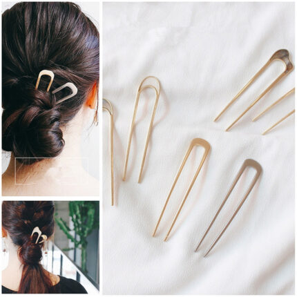 Chignon simple en forme de U