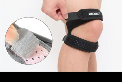 Patella en silicone de sport. Coussinets de genou respirants pour basket-ball