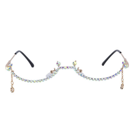 Lunettes demi-cerclées à la mode pour hommes et femmes