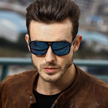 Lunettes polarisées de style rétro à la mode